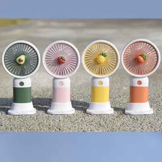 Portable Mini Cooling Fan 🌸 | Cute USB Rechargeable Handheld Fan for Travel & Office