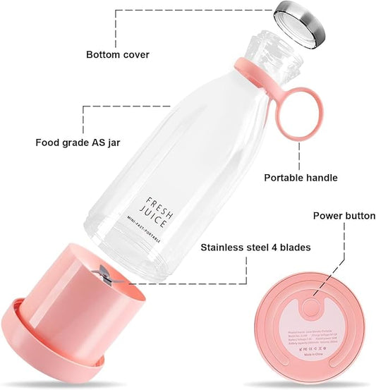 Mini Portable Juicer – Fresh Juice Anywhere in Seconds🥤