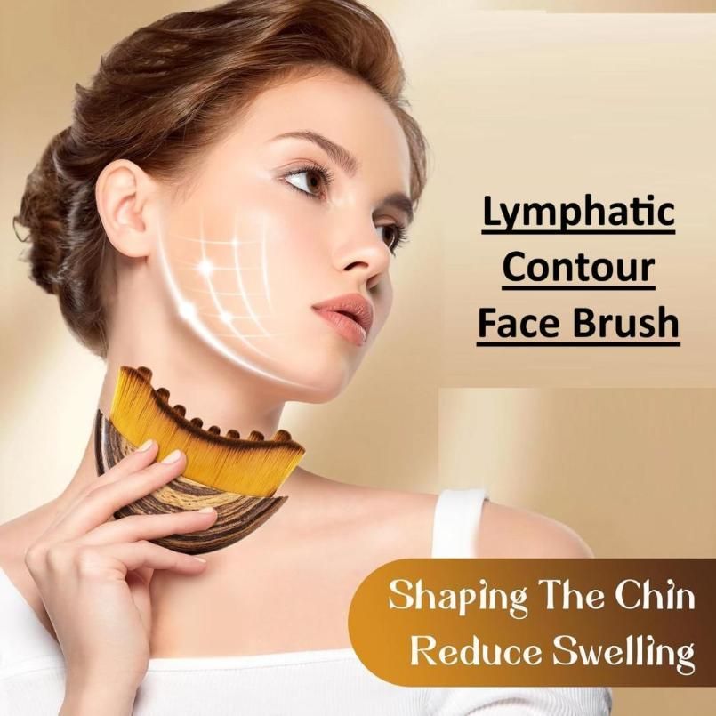 Lymphatic Contour Face Brush – Jawline Sculpting & Face Slimming Massager