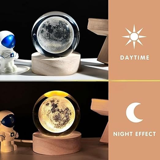 3D Crystal Moon Lamp