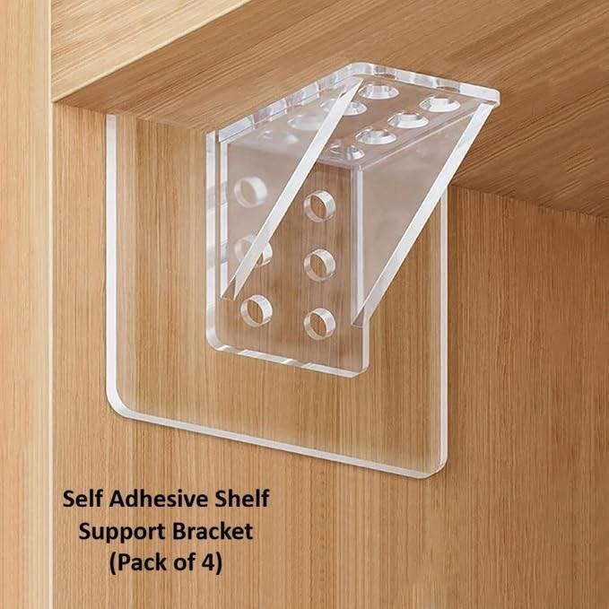 Self Adhesive Shelf Support Bracket - Pack of 4