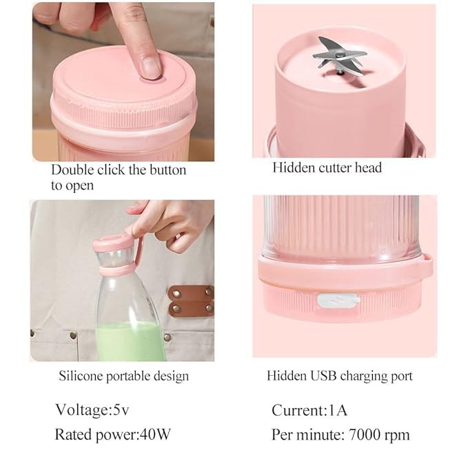 Mini Portable Juicer – Fresh Juice Anywhere in Seconds🥤